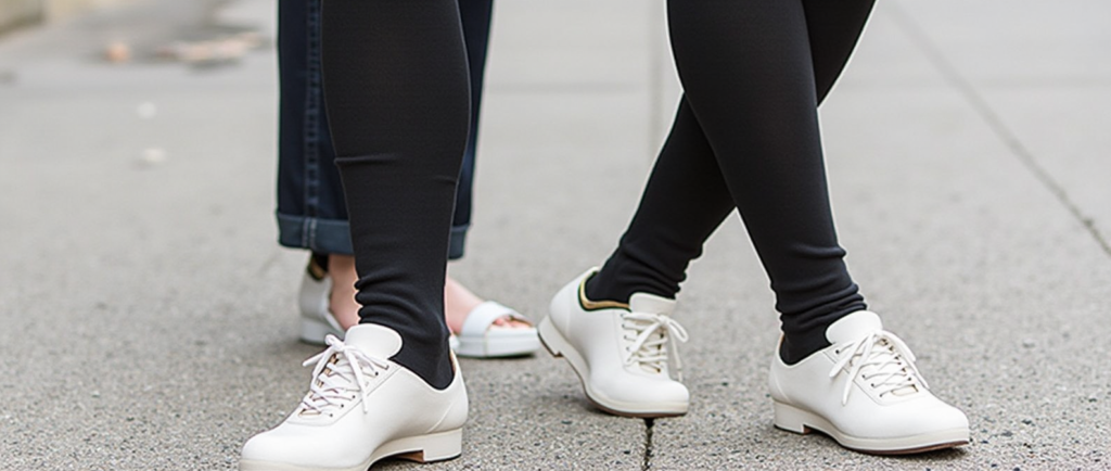 black socks with shoes