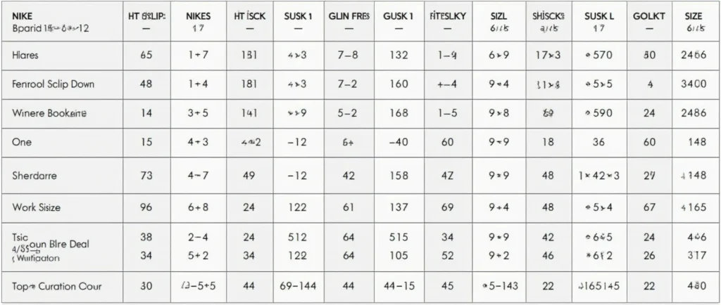 nike sock size chart